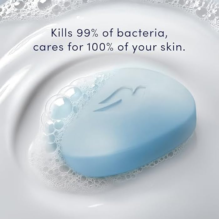 Dove Beauty Bar Soap Antibacterial Care 6 Count For Clean, Moisturized Skin, Removes Bacteria 3.75 oz - Image 2